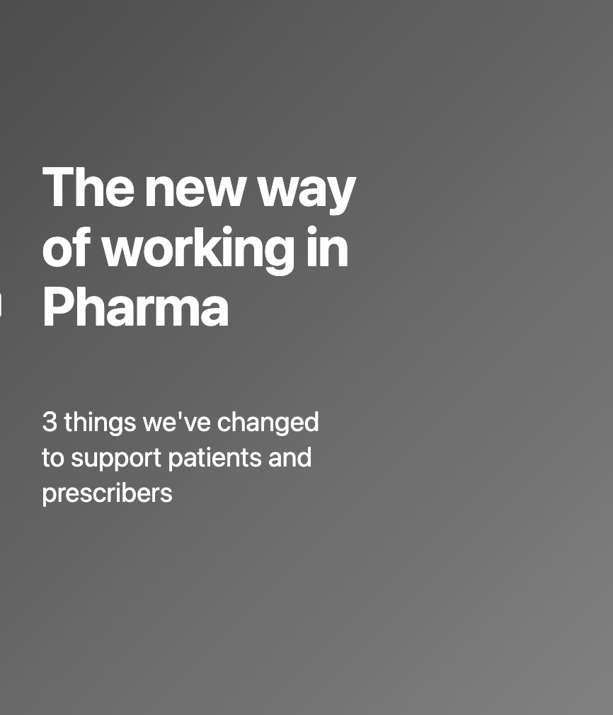 new way of working in pharma